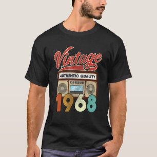 Authentic Quality Radio Vintage 1968 54th Birthday T-Shirt