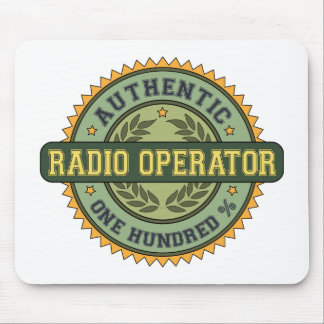 Authentic Radio Operator Mouse Pad