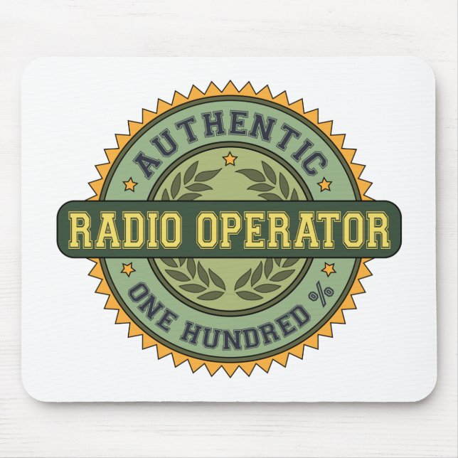 Authentic Radio Operator Mouse Pad (Front)