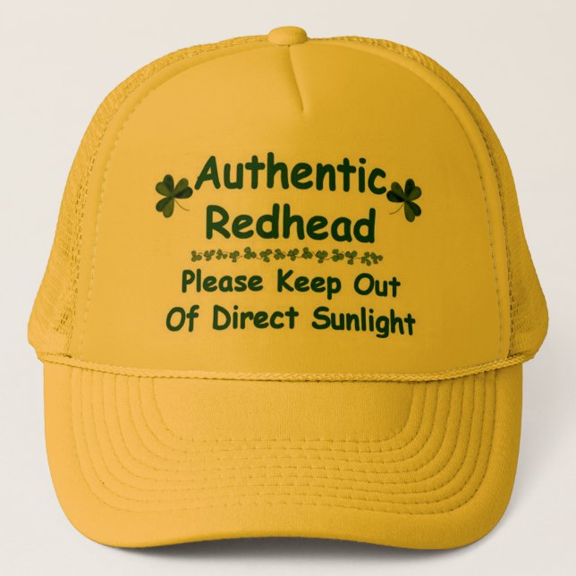 Authentic Redhead Trucker Hat (Front)