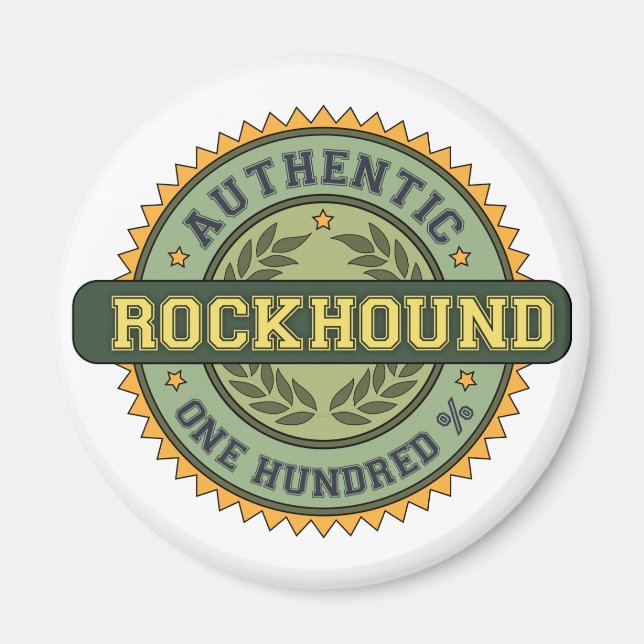 Authentic Rockhound Magnet (Front)