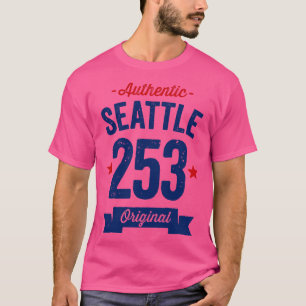 Authentic Seattle 253 Area Code T-Shirt