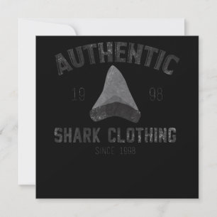 Authentic Shark Clothing Since 1998 - Shark Gifts Invitation