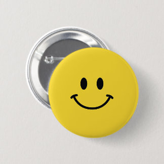 Authentic Smiley Face 6 Cm Round Badge