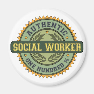 Authentic Social Worker Magnet