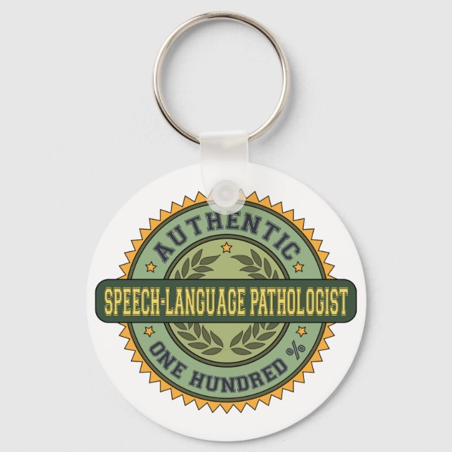 Authentic Speech-Language Pathologist Key Ring (Front)