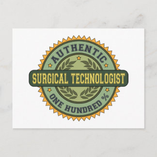 Authentic Surgical Technologist Postcard