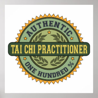 Authentic Tai Chi Practitioner Poster