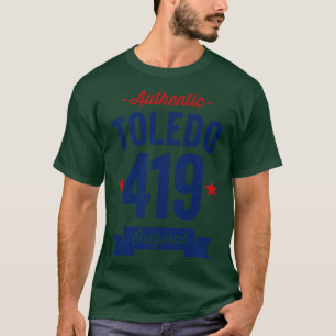Authentic Toledo 419 Area Code T-Shirt