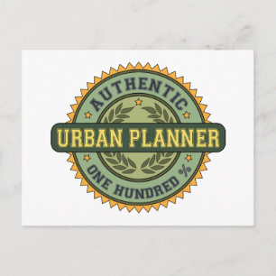Authentic Urban Planner Postcard
