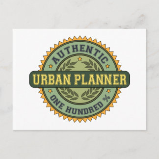Authentic Urban Planner Postcard