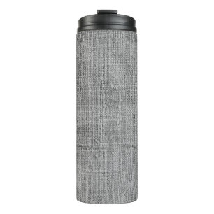 Authentic vintage hanmade fabric texture thermal tumbler