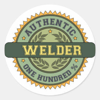 Authentic Welder Classic Round Sticker