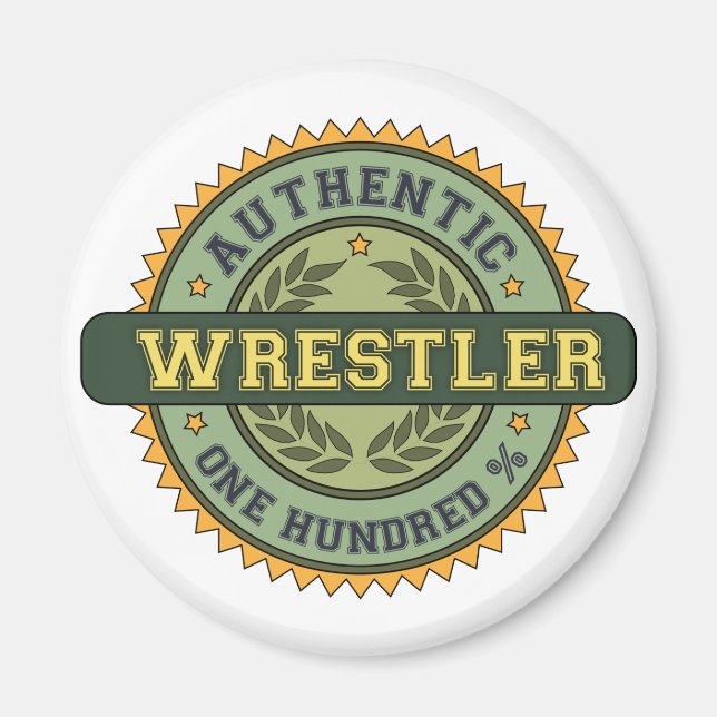 Authentic Wrestler Magnet (Front)