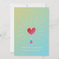 Authenticity Attracts, Inspirational Greeting Card