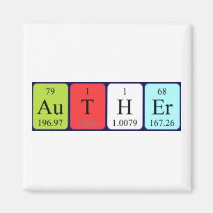 Auther periodic table name magnet