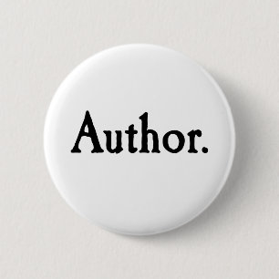 Author. 6 Cm Round Badge