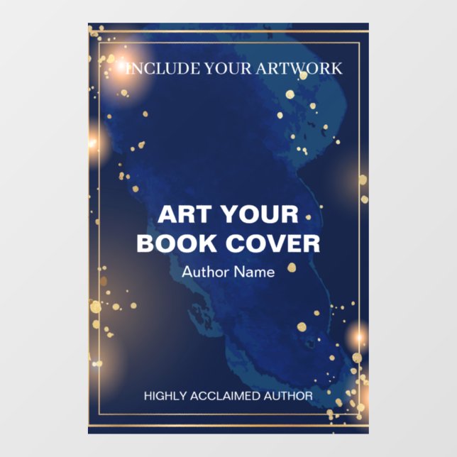 Author Book Cover Art Promotional Window Cling (Sheet)