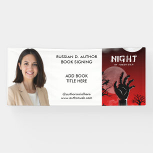 Author Book Signing Launch Promotional Banner