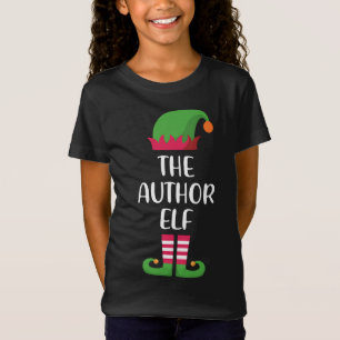 Author Elf Family Matching Christmas Pajama Gift T-Shirt