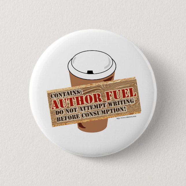 Author Fuel 6 Cm Round Badge (Front)