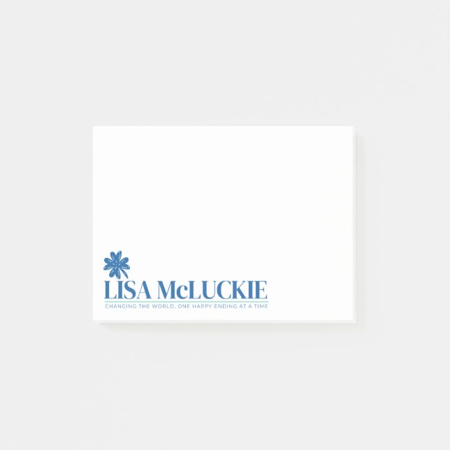 Author Lisa McLuckie post-it notes (Front)