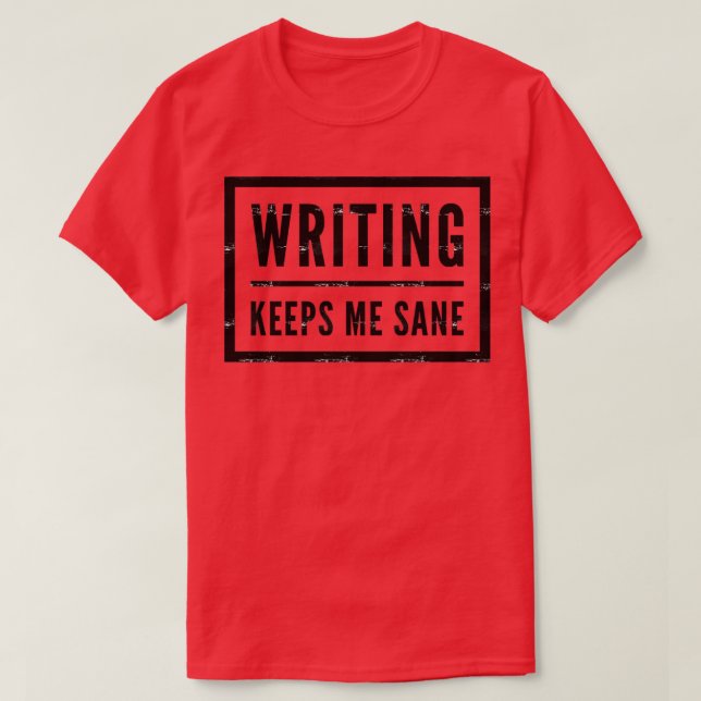 Author Poet Write Writer Humour T-Shirt (Design Front)