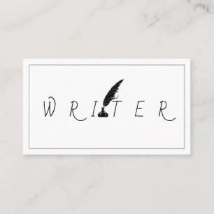 Author Poet Writer Blogger Business Card