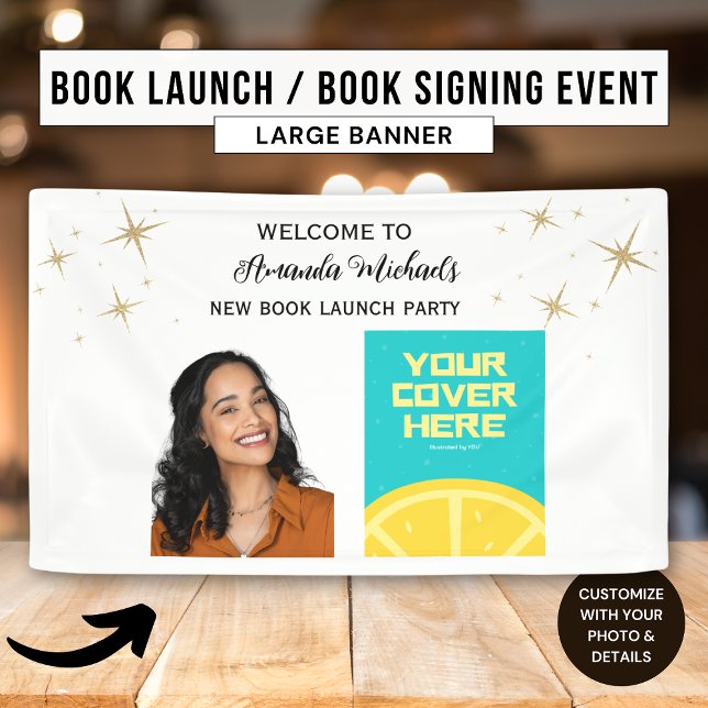 Author Writer Book Launch Party Welcome Banner (Creator Uploaded)