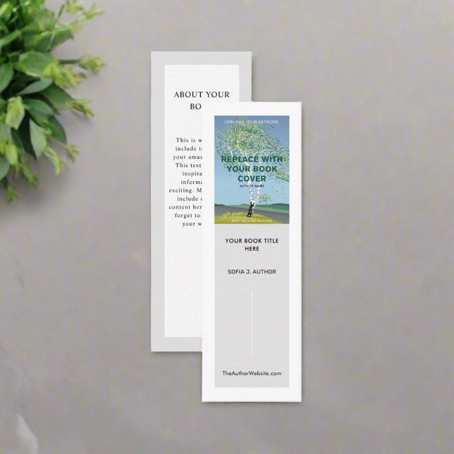 Author Writer Book Launch Promotional Bookmark Mini Business Card (Creator Uploaded)