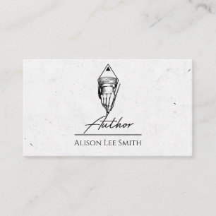 Author Writer Business Card