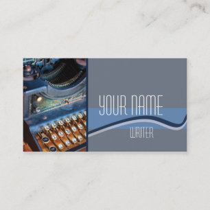 Author, Writer, or Editor Antique Typewritter Business Card
