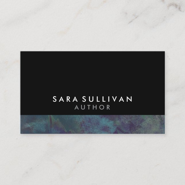 Author Writer Publishing Business Card (Front)