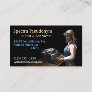 Authoress (A) Business Cards
