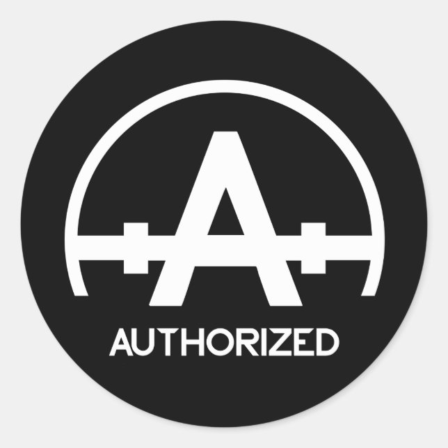 Authorised Apparel Logo Sticker (Front)