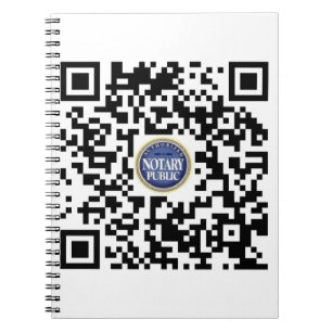 Authorised Notary Public qr-code Notebook