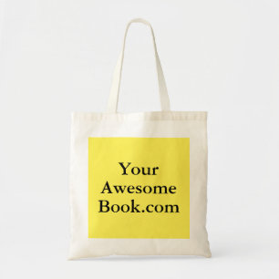Author's Book Promo, Yellow, Machine Washable Tote Bag