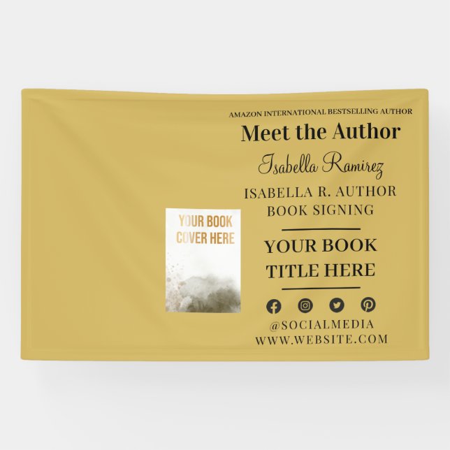 Author's Book Signing & Launch Event Promotion Banner (Horizontal)