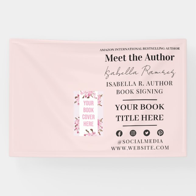 Author's Book Signing & Launch Event Promotion Banner (Horizontal)