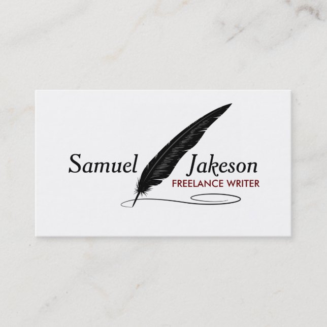 AUTHORS & WRITERS Business Card (Front)