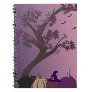 Authumn Themed Purple Journal-Witchy Aesthetic Notebook