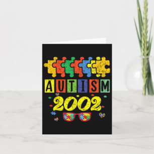 Autism 2002 22nd Birthday Sunflower Autism Awarene Card