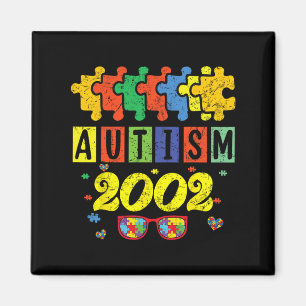 Autism 2002 22nd Birthday Sunflower Autism Awarene Magnet