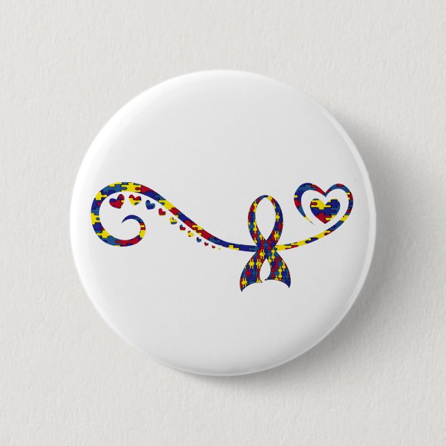 Autism 6 Cm Round Badge (Front)