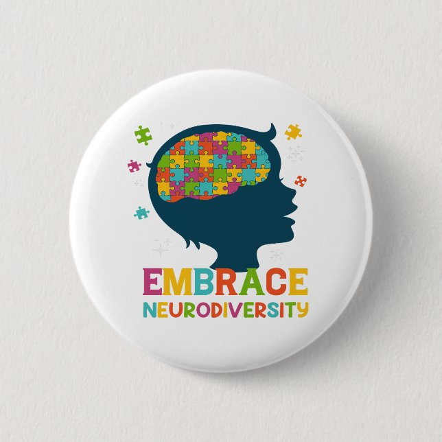 Autism, Aba therapist, Autism awareness, Adhd,  6 Cm Round Badge (Front)