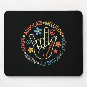 Autism Accept Adapt Advocate Inclusion Autism Awar Mouse Pad