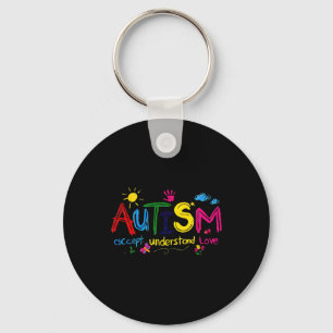 Autism Accept Understand Love Autism Awareness  Key Ring