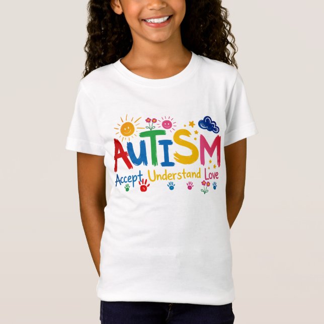 Autism Accept Understand Love T-Shirt (Front)