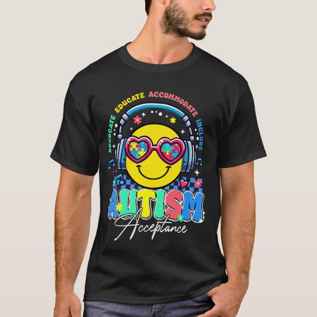 autism acceptance (2 T-Shirt (Front)