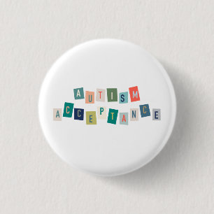 Autism Acceptance 3 Cm Round Badge